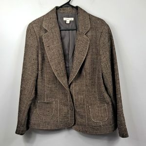 Like New! Coldwater Creek Tweed Blazer Jacket Sz 16